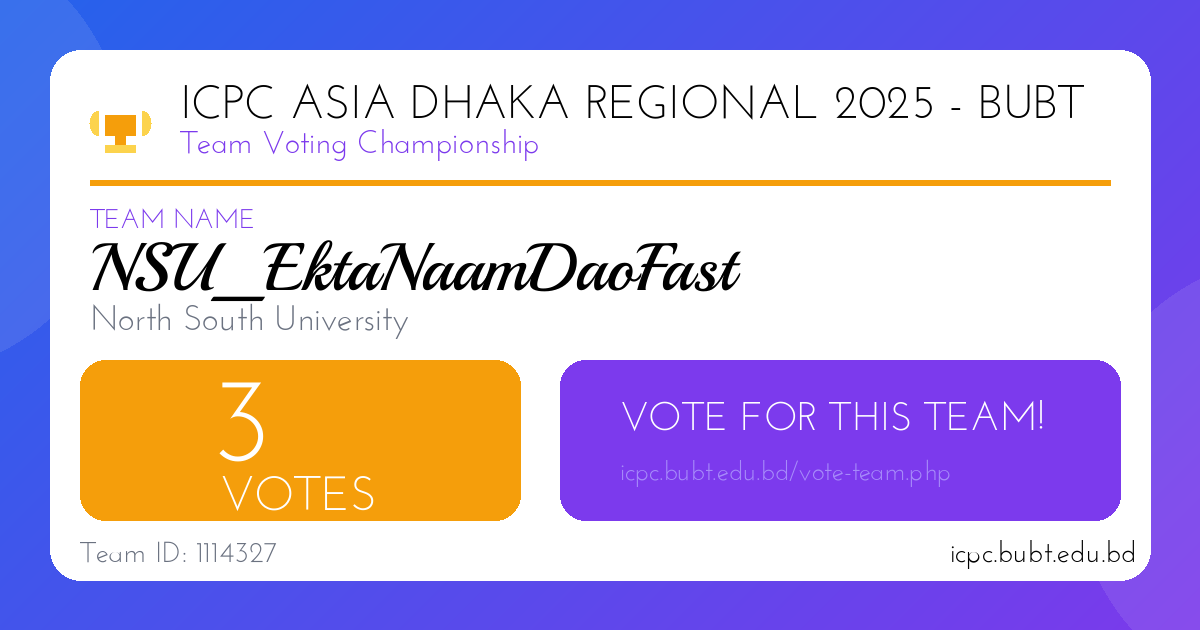 NSU_EktaNaamDaoFast Share Thumbnail
